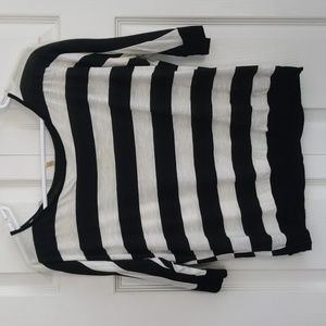 Monteau striped cropped shirt made in Mexico size S